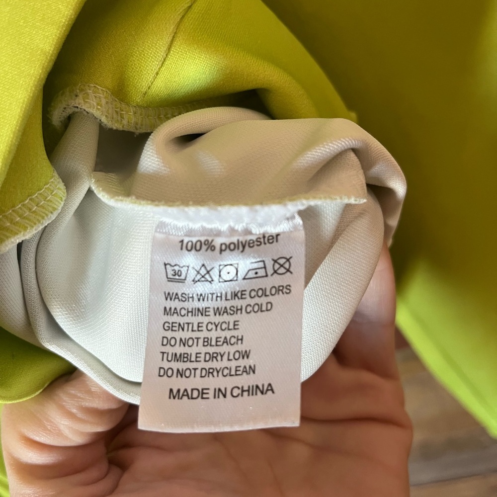 Lime Green Checkered Animal Silhouette Sweatshirt - Picture 7 of 7